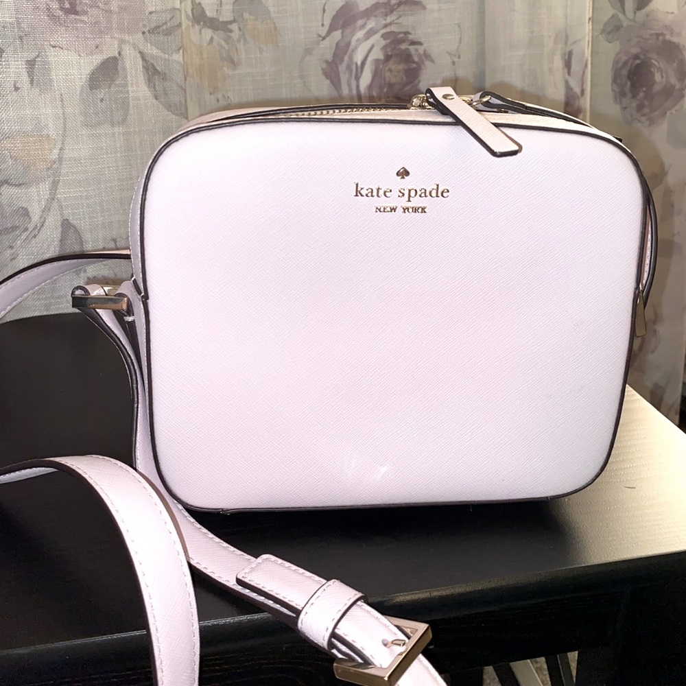 kate spade Newbury Lane Cammie Saffiano Leather Crossbody in Peony Blush